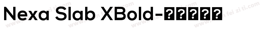 Nexa Slab XBold字体转换